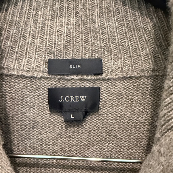 J Crew Men's Brown Half-Zip Sweater slim Large - Picture 6 of 10